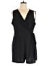 Emma & Michele Solid Black Romper Size XL (estimated) - photo 1