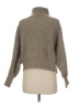 H&M Tweed Tan Turtleneck Sweater Size M - photo 2