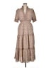 Max Studio Paisley Brown Casual Dress Size XL - photo 1