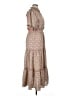Max Studio Paisley Brown Casual Dress Size XL - photo 4