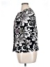 Chico's 100% Cotton Print Black Blazer Size Lg (2) - photo 5