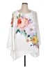 PASSPORTS 100% Polyester Floral White 3/4 Sleeve Blouse Size 1X - photo 1