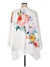 PASSPORTS 100% Polyester Floral White 3/4 Sleeve Blouse Size 1X - photo 2