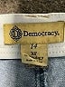 Democracy Chevron-herringbone Blue Jeans Size 14 - photo 7
