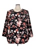 D&Co. Black 3/4 Sleeve Blouse Size 3X - photo 1