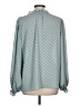 Max Studio 100% Polyester Teal Long Sleeve Blouse Size L - photo 2