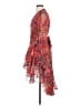 Alexis 100% Polyester Floral Red Cocktail Dress Size S - photo 5