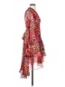 Alexis 100% Polyester Floral Red Cocktail Dress Size S - photo 4