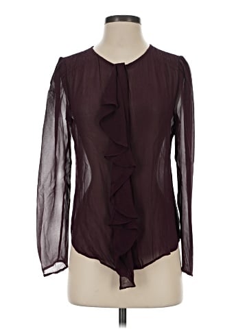 Moulinette Soeurs Long Sleeve Silk Top (view 1)