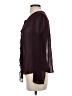Moulinette Soeurs 100% Silk Burgundy Long Sleeve Silk Top Size 4 - photo 5