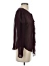 Moulinette Soeurs 100% Silk Burgundy Long Sleeve Silk Top Size 4 - photo 4