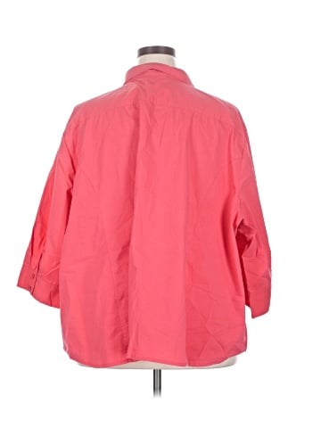 Liz & Me 3/4 Sleeve Button-Down Shirt (view 2)