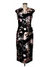 Connected Apparel Print Black Cocktail Dress Size 6 - photo 1