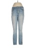 Express Jeans Solid Blue Jeans Size 8 - photo 1