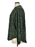 Lush 100% Polyester Polka Dots Green Long Sleeve Blouse Size XL - photo 5