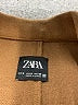 Zara 100% Polyester Brown Coat Size S - photo 6