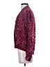 L'Agence Animal Print Burgundy Long Sleeve Blouse Size XS (0) - photo 5