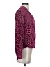 L'Agence Animal Print Burgundy Long Sleeve Blouse Size XS (0) - photo 4
