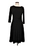 Rekucci Solid Black Casual Dress Size 12 - photo 1