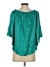 Hale Bob Teal 3/4 Sleeve Blouse Size S - photo 2