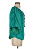 Hale Bob Teal 3/4 Sleeve Blouse Size S - photo 4