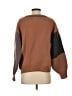 Universal Thread Color Block Brown Pullover Sweater Size S - photo 2