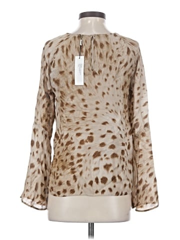 L'Agence Long Sleeve Silk Top (view 2)