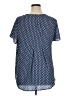 Pleione 100% Polyester Polka Dots Blue Short Sleeve T-Shirt Size XL - photo 2