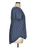 Pleione 100% Polyester Polka Dots Blue Short Sleeve T-Shirt Size XL - photo 4