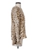 L'Agence 100% Silk Animal Print Tan Long Sleeve Silk Top Size XS (0) - photo 4