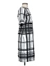Neiman Marcus Plaid Gray Casual Dress Size 4 - photo 4