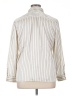 FRAME 100% Polyester Stripes Ivory Long Sleeve Blouse Size XL - photo 2