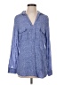 Splendid 100% Rayon Blue Long Sleeve Blouse Size S - photo 1