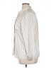 FRAME 100% Polyester Stripes Ivory Long Sleeve Blouse Size XL - photo 5