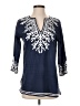 Gretchen Scott Designs Blue 3/4 Sleeve Blouse Size S - photo 1