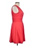 Eliza J Solid Red Cocktail Dress Size 10 - photo 4