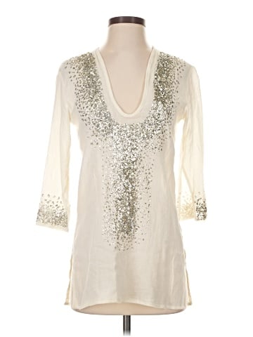 Scoop NYC 3/4 Sleeve Blouse (view 1)
