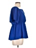Scomchic 100% Polyester Blue Short Sleeve Blouse Size L - photo 4