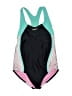 Speedo Color Block Teal One Piece Swimsuit Size XS (kids) - photo 1