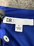 DR2 100% Polyester Solid Blue Cocktail Dress Size S - photo 7