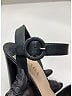 Prada 100% Leather Black Leather Sandals Size EU 39 - photo 5