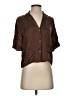 Wilfred 100% Cupro Brown Short Sleeve Blouse Size XXS - photo 1