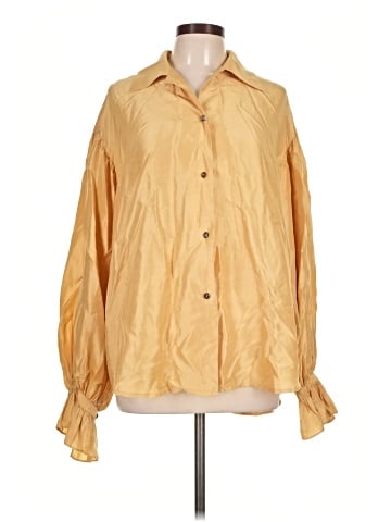 Compagnie Internationale Express Long Sleeve Silk Top (view 1)