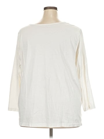 Woman Within 3/4 Sleeve T-Shirt (view 2)