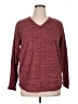 St. John's Bay 100% Polyester Burgundy Long Sleeve Top Size XL - photo 1