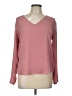 Olivaceous 100% Polyester Pink Long Sleeve Blouse Size L - photo 1