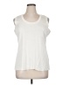 misook 100% Acrylic Ivory Sleeveless Blouse Size XL - photo 1