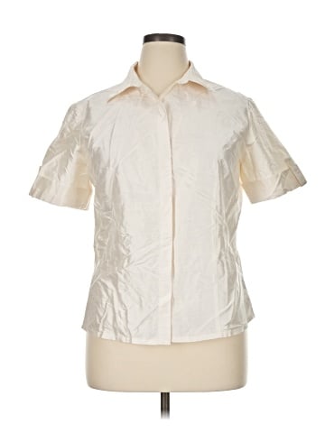 Alfani Short Sleeve Silk Top (view 1)