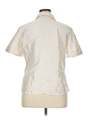 Alfani Short Sleeve Silk Top (view 2)