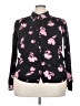 Daniel Rainn Floral Black Long Sleeve Blouse Size XXL - photo 1